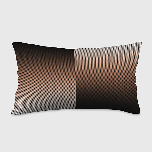 Подушка-антистресс Чёрно-коричневый текстурный градиент пополам / 3D-принт – фото 2