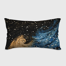 Подушка-антистресс Черно-синий фон текстура, цвет: 3D-принт