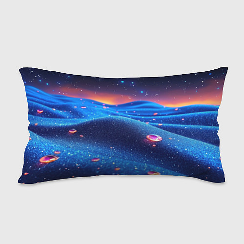 Подушка-антистресс Синяя дюна - текстура / 3D-принт – фото 2