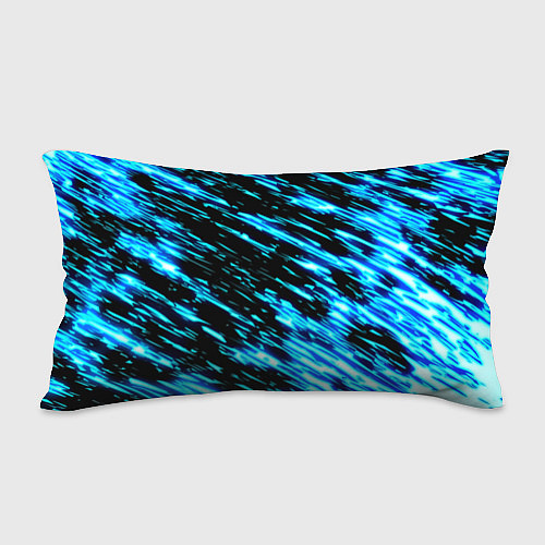 Подушка-антистресс Monster energy штрихи голубых неоновых красок / 3D-принт – фото 2