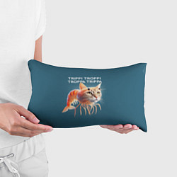 Подушка-антистресс Trippi troppi troppa trippa - brainrot cat meme, цвет: 3D-принт — фото 2