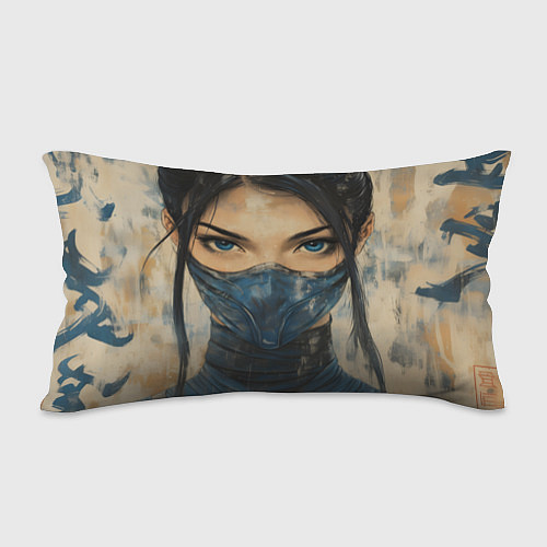Подушка-антистресс Портрет Китаны - Мортал комбат / 3D-принт – фото 2