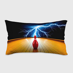 Подушка-антистресс Кегля для боулинга и молния, цвет: 3D-принт