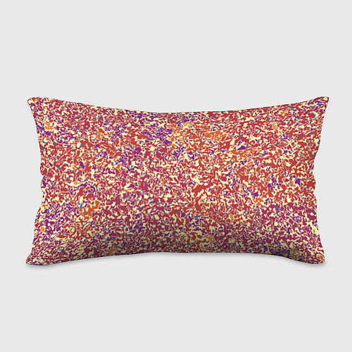 Подушка-антистресс Оранжево-розовый пёстрый паттерн мелкий рисунок / 3D-принт – фото 2