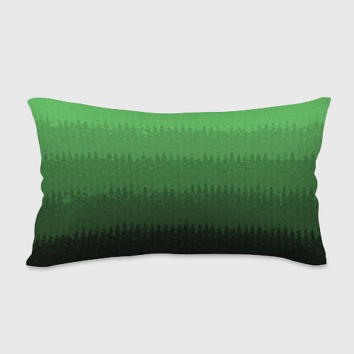 Подушка-антистресс Зеленый градиент текстурные полосы / 3D-принт – фото 2