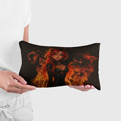 Подушка-антистресс Горячая пиро архонт Мавуика - Genshin Impact, цвет: 3D-принт — фото 2