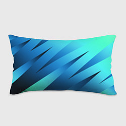 Подушка-антистресс Сине-голубой абстрактные полосы, цвет: 3D-принт