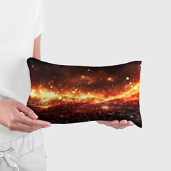 Подушка-антистресс Красно-золотая текстура, цвет: 3D-принт — фото 2