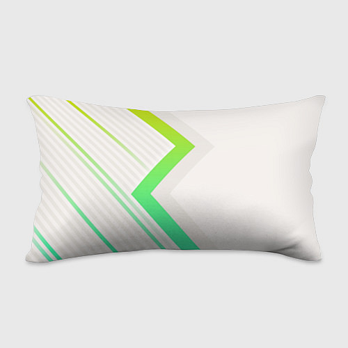 Подушка-антистресс Color white line green / 3D-принт – фото 2