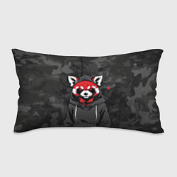 Подушка-антистресс Красная панда в балахоне, цвет: 3D-принт