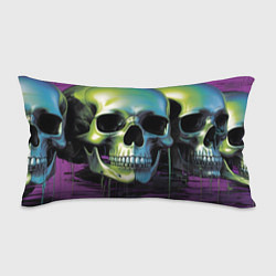 Подушка-антистресс Черепа отливающие неоном, цвет: 3D-принт