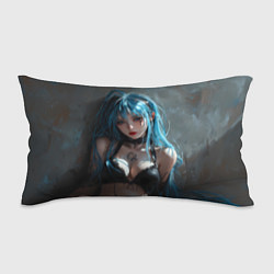 Подушка-антистресс Аниме девушка с синими волосами, цвет: 3D-принт