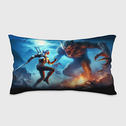 Подушка-антистресс Ciris battle with the dark monster - the Witcher 4, цвет: 3D-принт