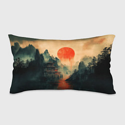 Подушка-антистресс Старый Японский монастырь, цвет: 3D-принт