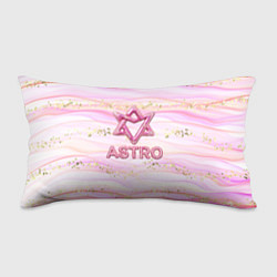 Подушка-антистресс Розовый лого Astro со стразами, цвет: 3D-принт