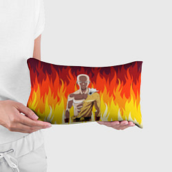 Подушка-антистресс Saitama in fire, цвет: 3D-принт — фото 2