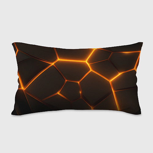 Подушка-антистресс Оранжевое свечение текстура / 3D-принт – фото 2