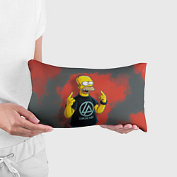 Подушка-антистресс Гомер в футболке Linkin Park, цвет: 3D-принт — фото 2