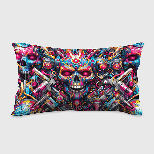 Подушка-антистресс Art cyber skull - ai art fantasy / 3D-принт – фото 2
