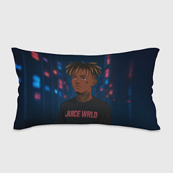 Подушка-антистресс Juice WRLD - Неоновый аниме арт, цвет: 3D-принт