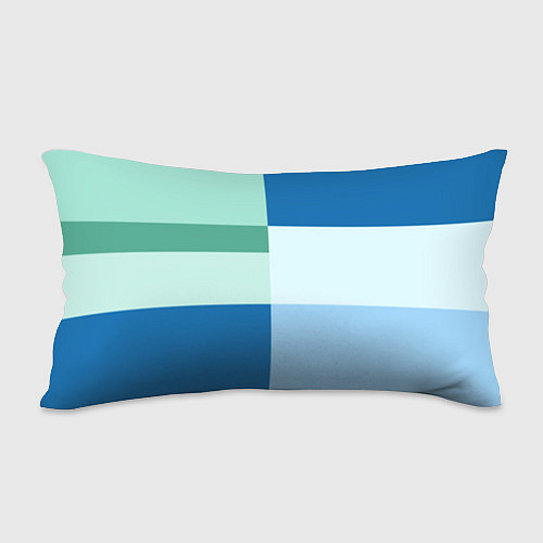 Подушка-антистресс Мятное небо колор-блок / 3D-принт – фото 2