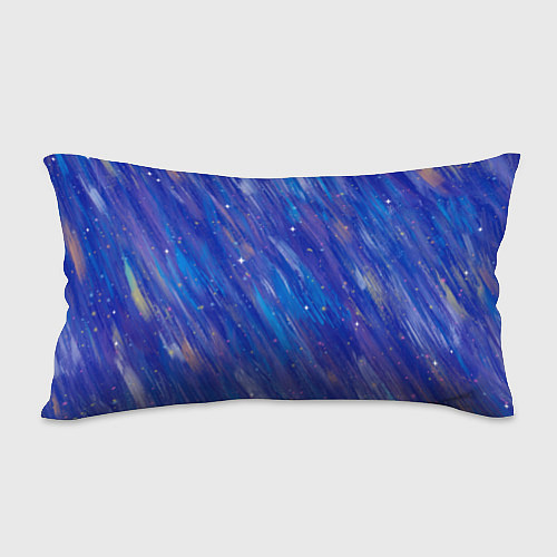 Подушка-антистресс Lana Del Rey в белом классическом платье на синем / 3D-принт – фото 2