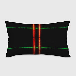 Подушка-антистресс Color black green red lines