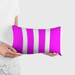Подушка-антистресс Color white pink line, цвет: 3D-принт — фото 2