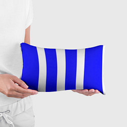 Подушка-антистресс Color white blue line, цвет: 3D-принт — фото 2