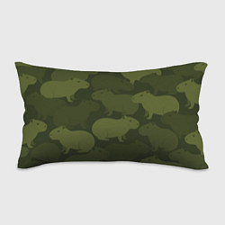 Подушка-антистресс Камуфляж из капибар, цвет: 3D-принт
