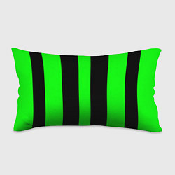 Подушка-антистресс Color green black lines, цвет: 3D-принт