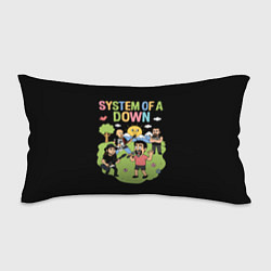 Подушка-антистресс System of a Down мультяшный, цвет: 3D-принт
