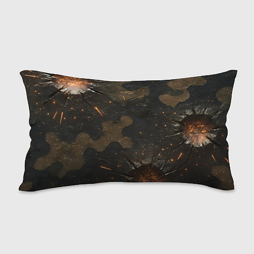 Подушка-антистресс Камуфляж со следами от пуль / 3D-принт – фото 2