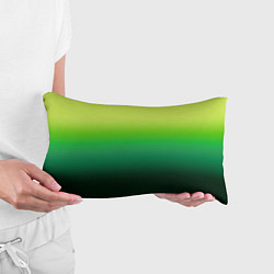 Подушка-антистресс Градиент укропное зеленое омбре, цвет: 3D-принт — фото 2