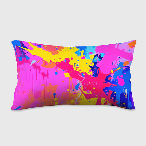 Подушка-антистресс Яркие пятна акриловой краски на стене / 3D-принт – фото 2