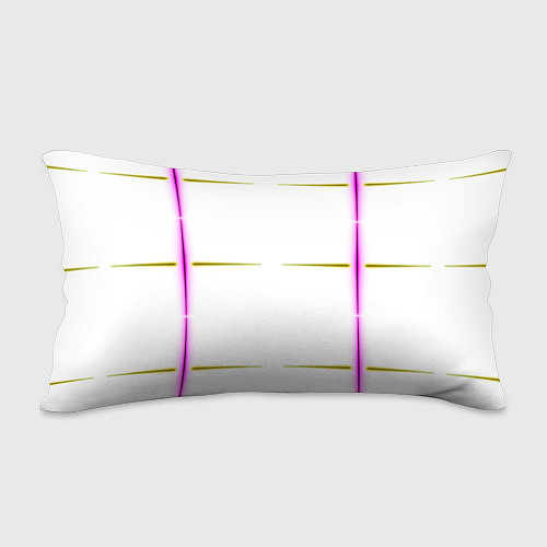 Подушка-антистресс Color white pink yellow stripes / 3D-принт – фото 2
