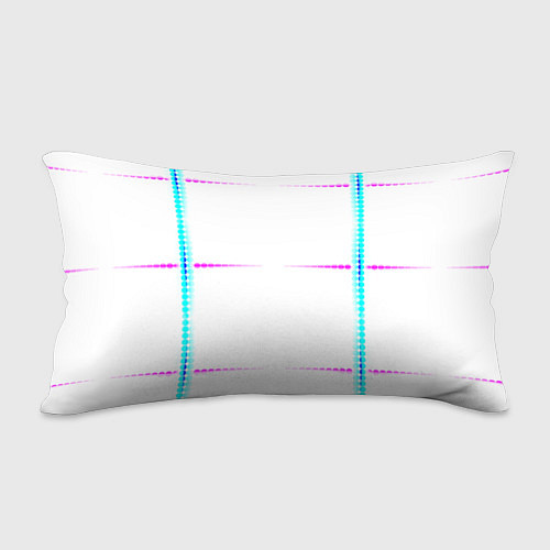 Подушка-антистресс Color white blue pink stripes / 3D-принт – фото 2
