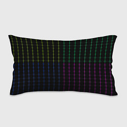 Подушка-антистресс Color black multicolored stripes