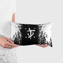 Подушка-антистресс Doom краска белая текстура, цвет: 3D-принт — фото 2