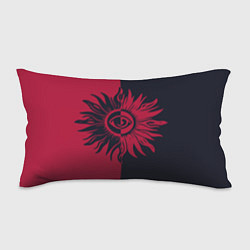 Подушка-антистресс Солнце красно-синее, цвет: 3D-принт