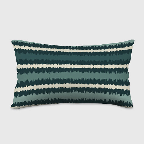 Подушка-антистресс Полосы зигзагообразные зеленые / 3D-принт – фото 2
