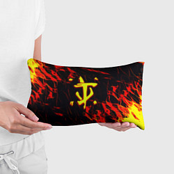 Подушка-антистресс Doom огненные искры, цвет: 3D-принт — фото 2