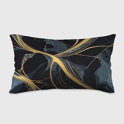 Подушка-антистресс Мраморный узор с золотыми полосками / 3D-принт – фото 2