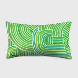 Подушка-антистресс Абстрактный узор зеленый, цвет: 3D-принт