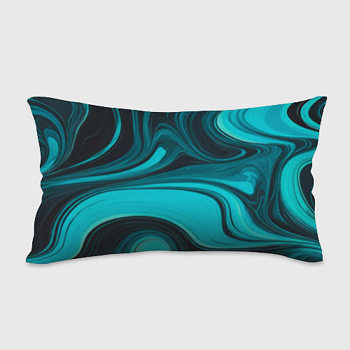 Подушка-антистресс Мраморный малахитовый узор из изумрудных разводов / 3D-принт – фото 2