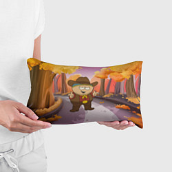 Подушка-антистресс Эрик Картман ковбой осенью, цвет: 3D-принт — фото 2