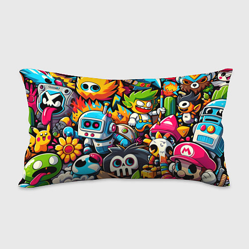 Подушка-антистресс Дональд Трамп в компании мультяшных персонажей / 3D-принт – фото 2