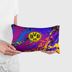 Подушка-антистресс Borussia абстрактные краски, цвет: 3D-принт — фото 2