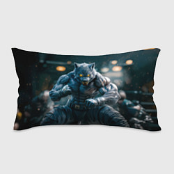 Подушка-антистресс Волк боец, цвет: 3D-принт
