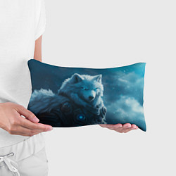 Подушка-антистресс Воин волк зимой, цвет: 3D-принт — фото 2